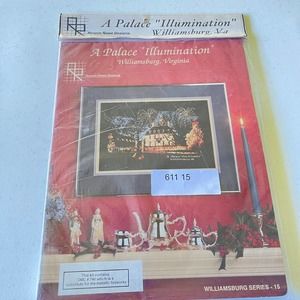 vtg ronnie rowe designs williamsburg a palace cross stitch needlecraft